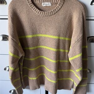 By Together Brown and Yellow Striped Sweater